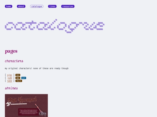 catalogue screenshot