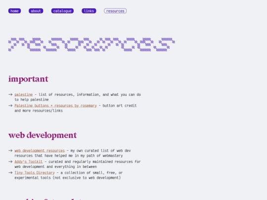 resources screenshot