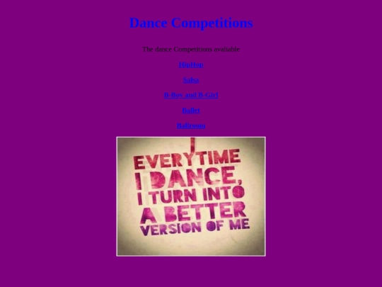 DanceCompetitions screenshot