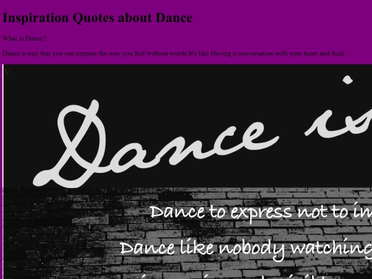 DanceInspirationQutoes screenshot