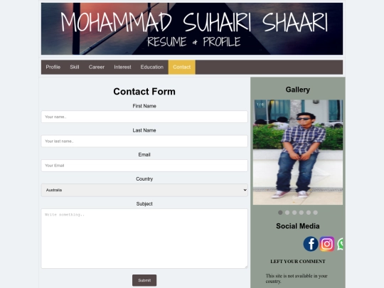 contact screenshot