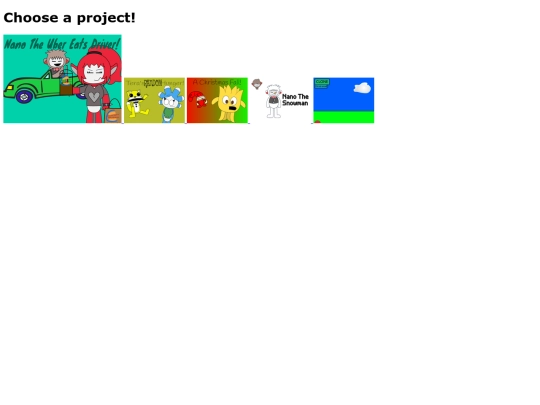 projects screenshot