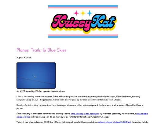 blog/planes-trails-blue-skies screenshot