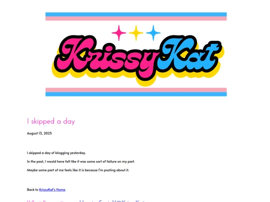 blog/skippedaday screenshot