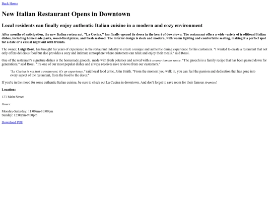 A.p Article screenshot