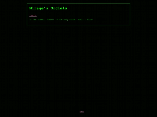 socials screenshot