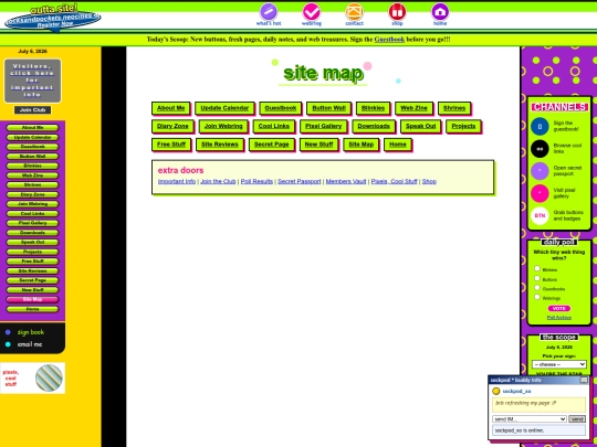 site-map screenshot