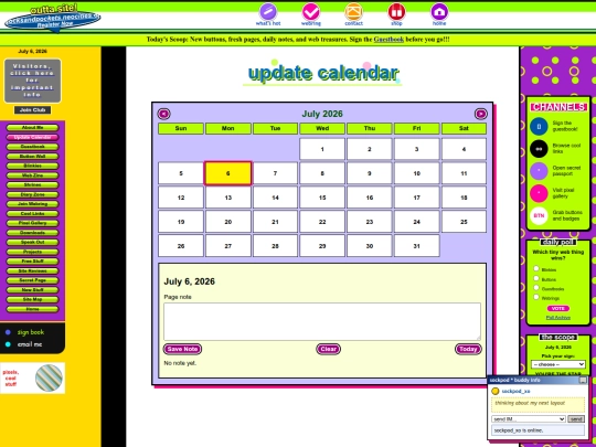 update-calendar screenshot
