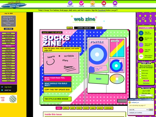 web-zine screenshot