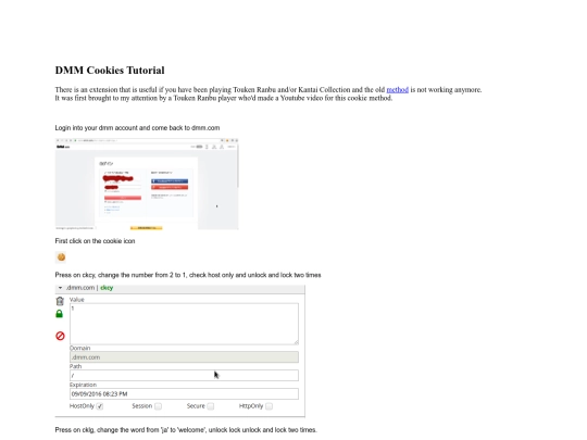 Misc/dmmcookies screenshot