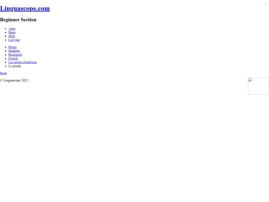 lingua/beg screenshot