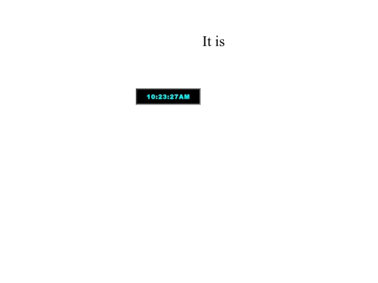 animatedclock screenshot