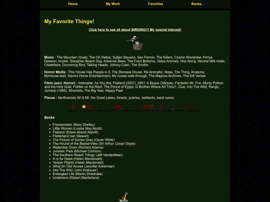 favorites screenshot
