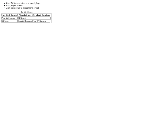 table screenshot