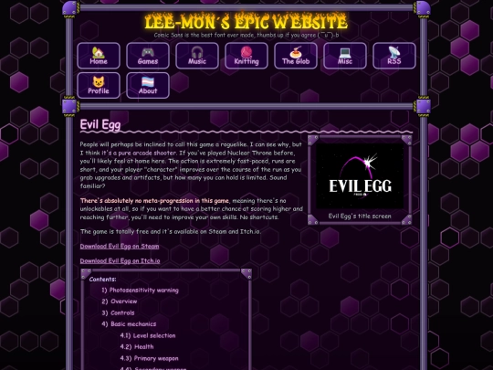 evil-egg screenshot