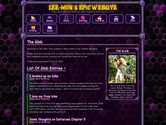 glob screenshot