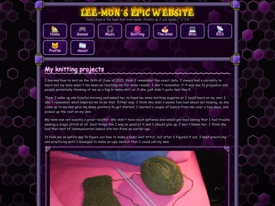 knitting screenshot