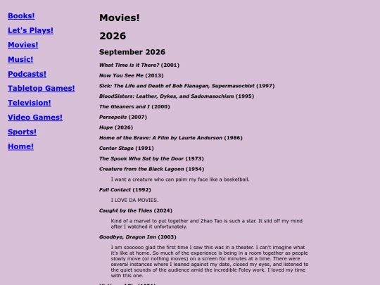 reviews/movies screenshot