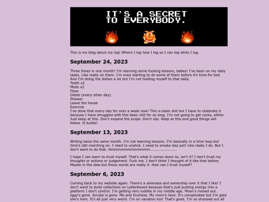 stuff/logblog screenshot