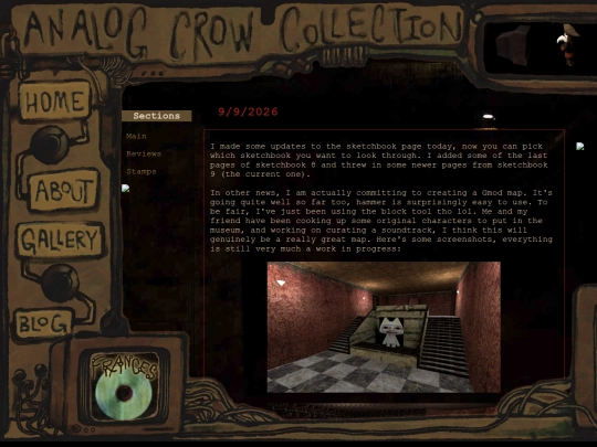 Blog screenshot