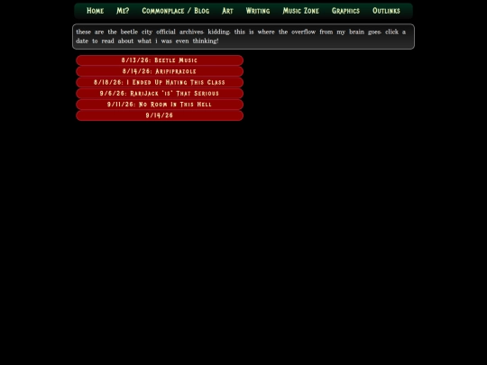 commonplace screenshot