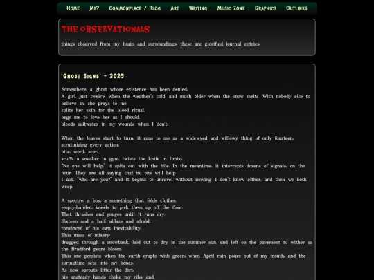 writing screenshot