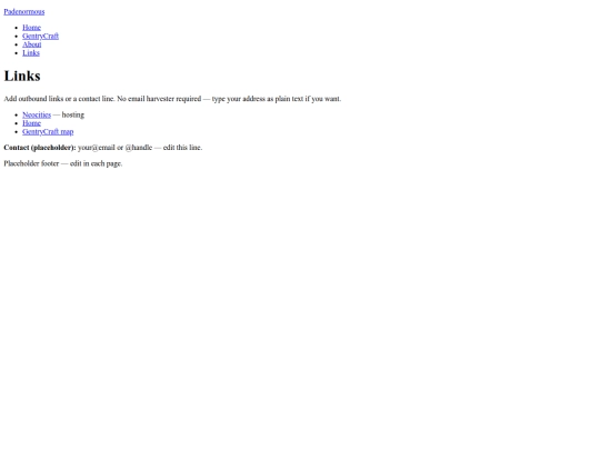 links screenshot