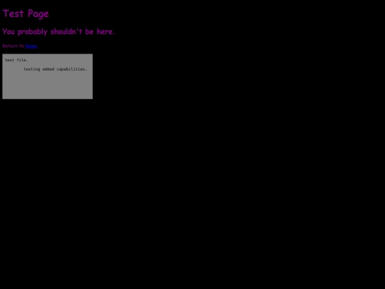 testpage screenshot