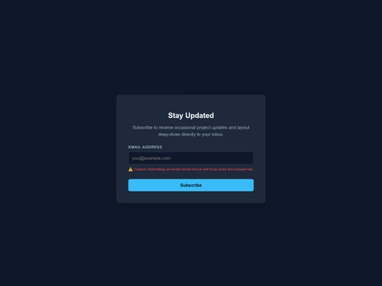 newsletter screenshot