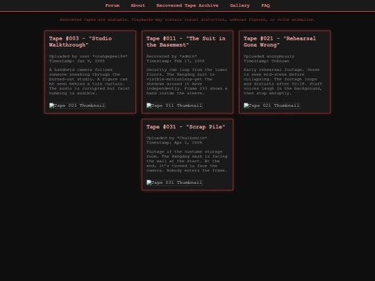 tapes screenshot