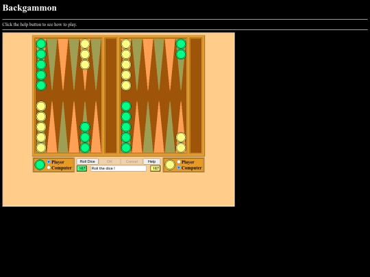 backgammon screenshot