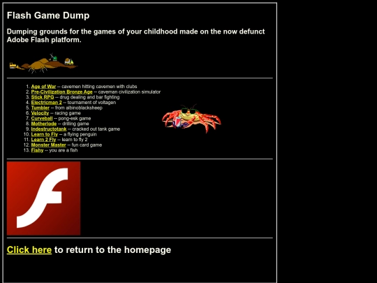 flash screenshot