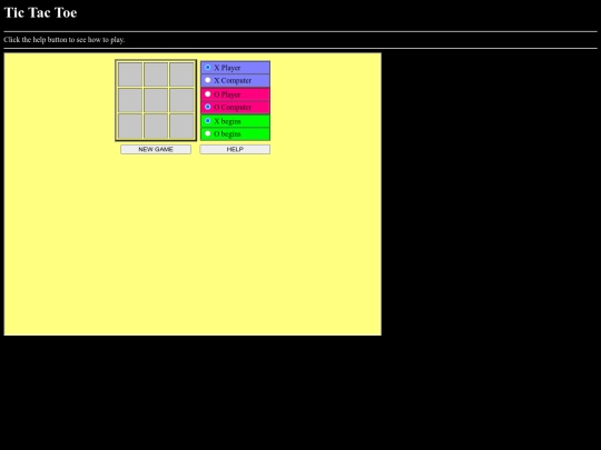 tictactoe screenshot