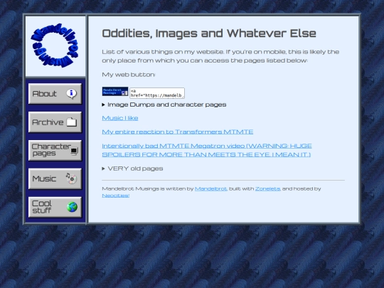 blog/oddities screenshot