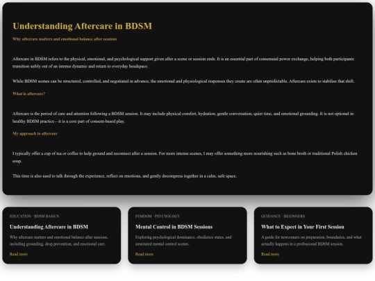 blogaftercare screenshot
