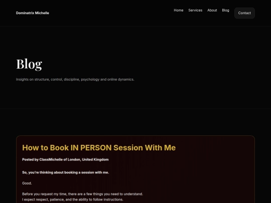 blogsession screenshot