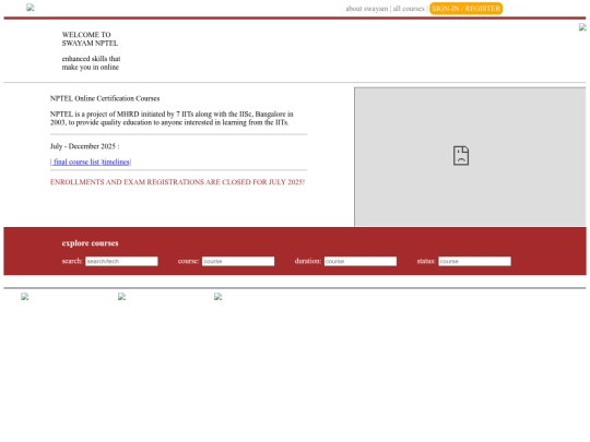 swayam/index2 screenshot