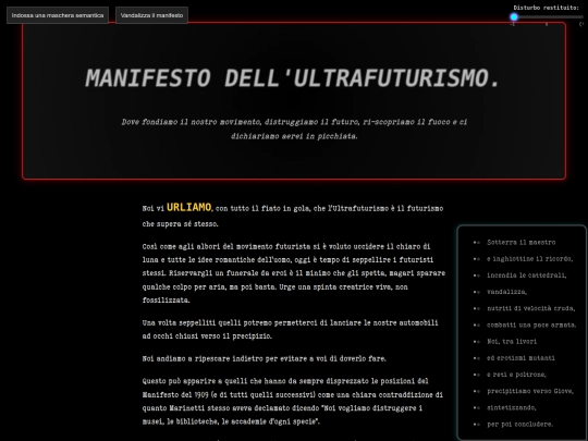 manifestoultrafuturista screenshot
