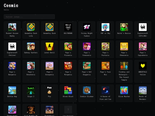 cosmic screenshot