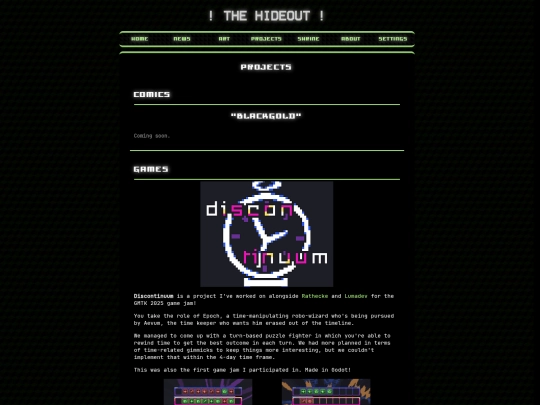 projects screenshot