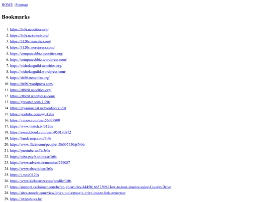 bookmarks screenshot