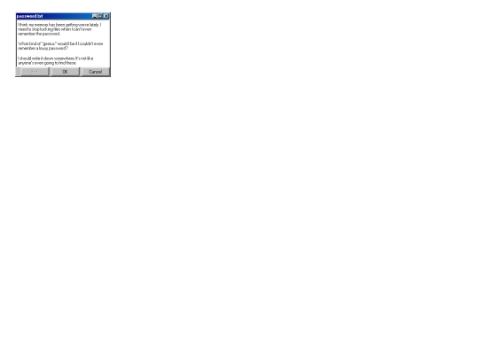 password screenshot