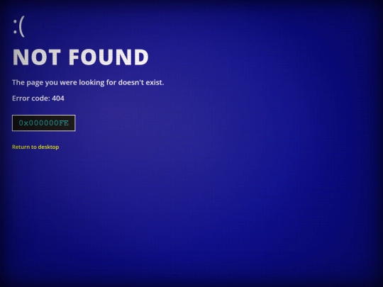 not_found screenshot