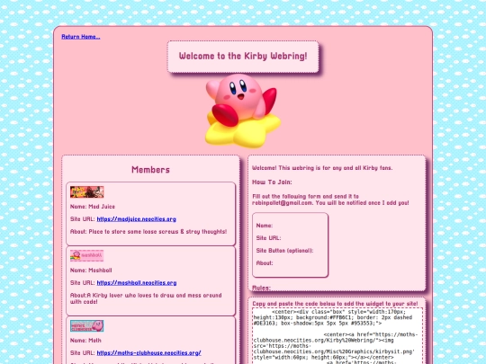 Kirby Webring screenshot