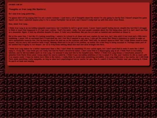 Long Blog Posts/iron_lung screenshot