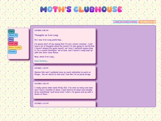 blog screenshot
