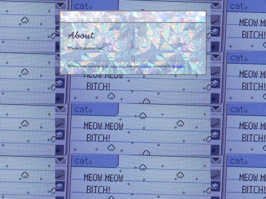 blog/about screenshot