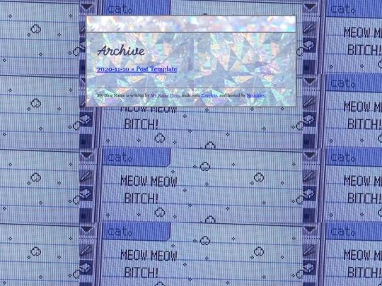 blog/archive screenshot
