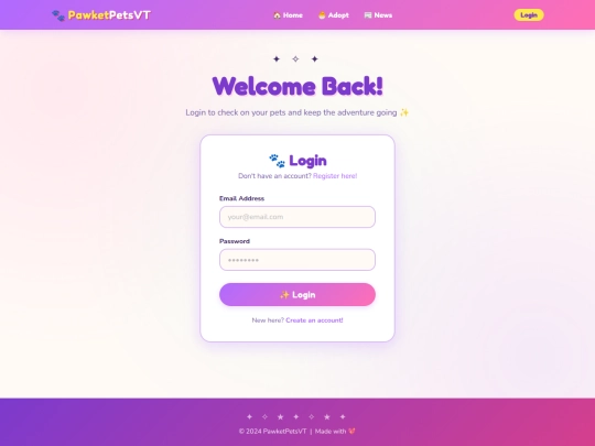 login screenshot