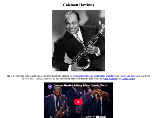 pages/colemanhawkins screenshot